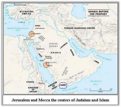 لغيرھم ال يوجد يمين محدد للقبلة بخالف الجھات األربع ومنھا الجنوب فھي ثابتة حتى بالنسبة للقبلة واألرض ولذا كانت اليمن الواقعة في جنوب أرض المقدس تسمى "ي م ن" و"تيمن" أي (أرض الجنوب).