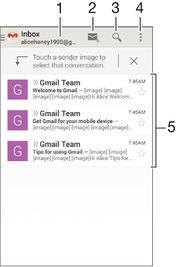 Gmail Αν έχετε λογαριασμό στο Google, μπορείτε να χρησιμοποιήσετε την εφαρμογή Gmail για να διαβάσετε και να γράψετε μηνύματα email.