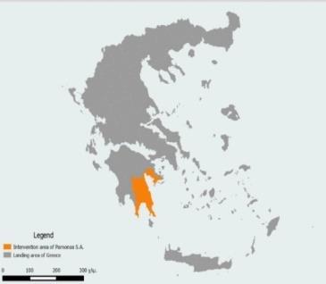 Η περιοχή καλύπτει την ανατολική πλευρά της Πελοποννήσου, τμήμα της κεντρικής και νότιας.