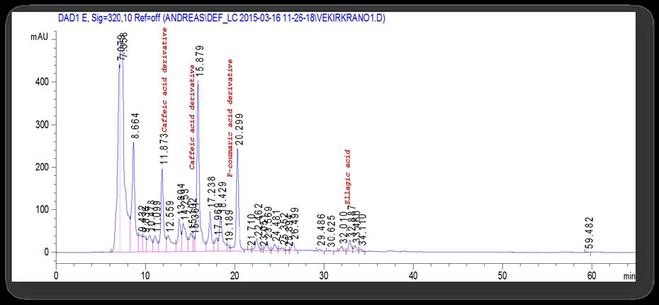 Χρωματογράφημα HPLC-DAD σε