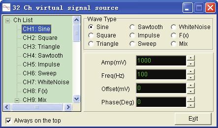 al input, e.g.