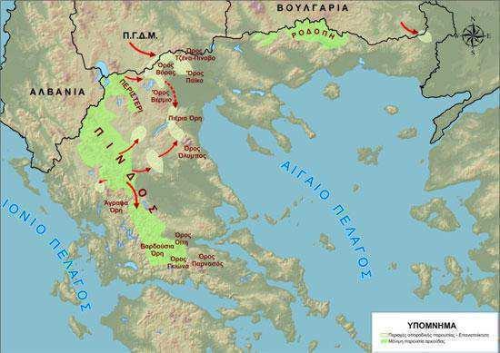 Ο βιότοπος στην Ελλάδα Ο βιότοπος της καφέ αρκούδας στην Ελλάδα