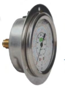 Stainless housing, oilfilled, scale bar/psi. Gauge Class: 1.