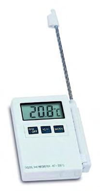 K: Μοντέλο πιστοποιημένο κατά HACCP Digital stick thermometer P300 31.1020 Professional digital thermometer. Hold-,max.-min.-function, backlit display, Reversible C/ F.