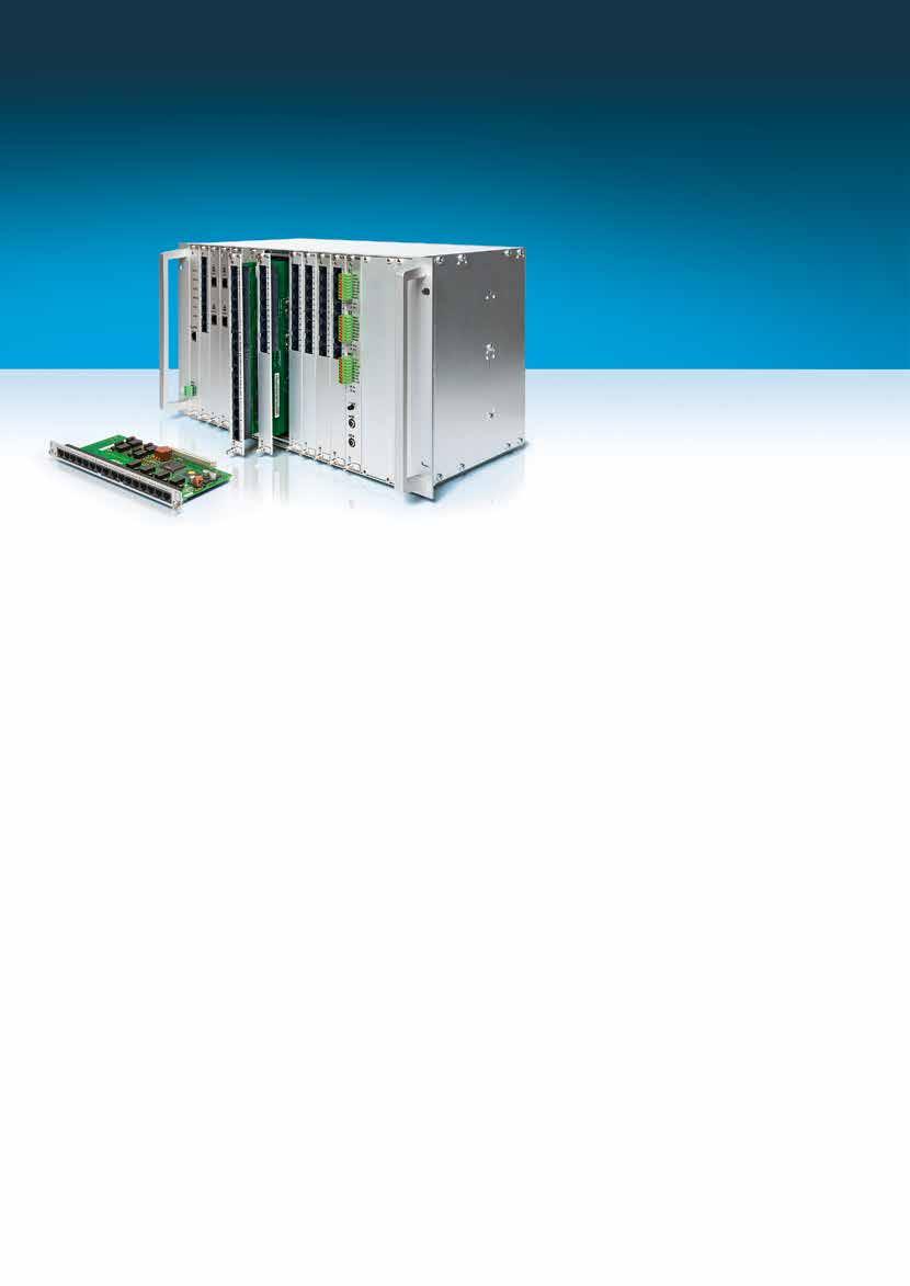 COMmander 6000RX Πλήρως αρθρωτό τηλεπικοινωνιακό σύστημα με μεγ. 38 κανάλια γραμμών, μεγ. 112 εσωτερικά και 15 θέσεις επέκτασης στην αρχική διαμόρφωση, σε μορφή 19" για τοποθέτηση σε rack.