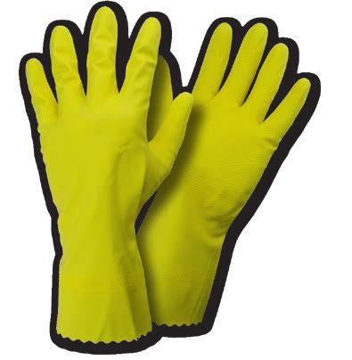 Latex kitchen gloves EN 374,, EN 420, Cat II Color: Yellow Sizes: 7-10 Construction material: Latex Properties: Ideal for