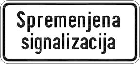 Obvestilo o stalno ali začasno spremenjeni prometni
