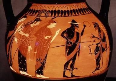 TEXTO C1, El juicio de Paris Ισοκράτης Ἑλέ νη (41-43) ISÓCRATES, HELENA (41-43) γενομένης ἐν θεοῖς περὶ κάλλους ἔριδος ἧς Ἀλέξανδρος ὁ Πριάμου κατέστη κριτὴς, καὶ διδούσης Ἥρας μὲν ἁπάσης αὐτῷ τῆς