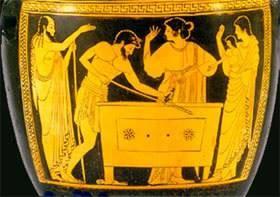 τέκνον, ὃς οὐκ ἐξέθορες μεταξὺ bien que él no pudo quitar de la puerta la τυφλούμενος. ὁ δ' οὖνὀδυσσεὺς πῶς piedra.