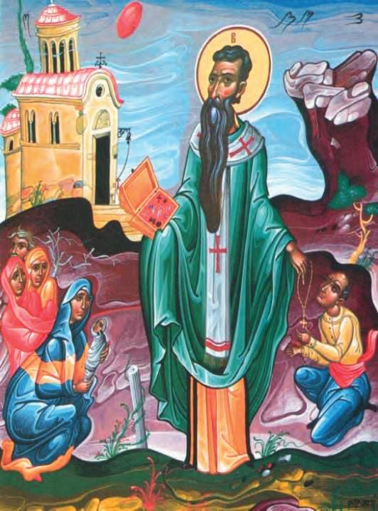 Σύμφωνα με την παράδοση όλη η οικογένεια πηγαίνει πρωί-πρωί στην εκκλησία και ο πατέρας έχει στην τσέπη του ένα ρόδι.