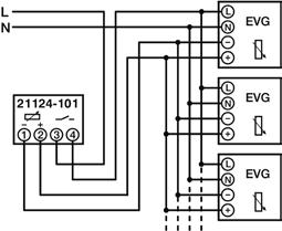 ) Χωνευτός μηχανισμός 5 2112U-101 16270 0,073 1 Ρυθμιστής φωτεινότητας ράγας για τον έλεγχο ηλεκτρονικών ballast 0/1-10 V DC, 0,5 ma Ονομαστικό ρεύμα 4 Α/cosφ=0,9, 3 Α/cosφ=0,5 (ακροδέκτες 3-4),