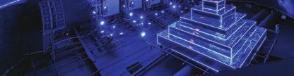 In the club s central space, linear lightings describe all the edges of fixed elements and travel both horizontally and
