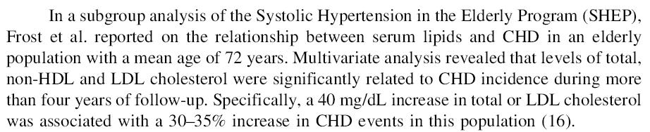 SHEP: ΣΧΕΣΗ LDL
