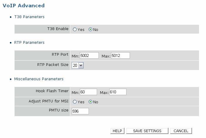 NetFasteR IAD 2 Μενού VOIP, Συνέχεια 