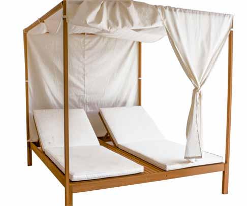 Royal Taupe Alabama Day Bed L185 W208 H195 cm