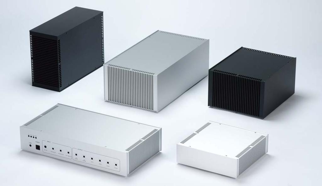 Y SERIES Y EATSINK ALUMINIUM ENCLOSURE FEATURE Side plate is heat-sink. Available in 20 sizes. Asturdy case by aluminium extrusion. Ref.