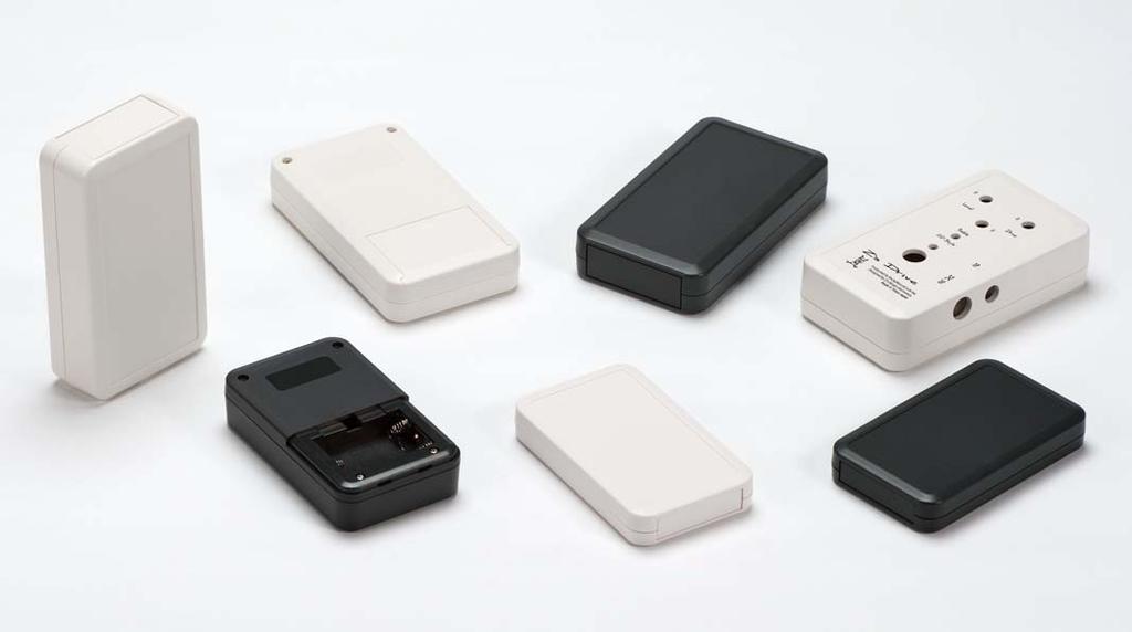 LC SERIES LC ANEL PLASTIC CASE FEATURE and-held case. Plastic material is ABS UL94V 0. 6 types of battery compartments.