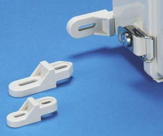 5 Part name Pcs Material Color / Finish Mounting bracket 4 Glass fiber reinforced PC hite gray Screw 4 Stainless steel Unfinished Part no. / imensions Part no.