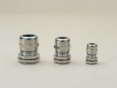 MKG SERIES Technical data IP67 Optional parts MKG PG TREA METAL CABLE GLAN m C E S d PG A B Nut Part name Pcs Material Color / Finish Connector 1 Brass Nickel plating Nut 1 Brass Nickel plating