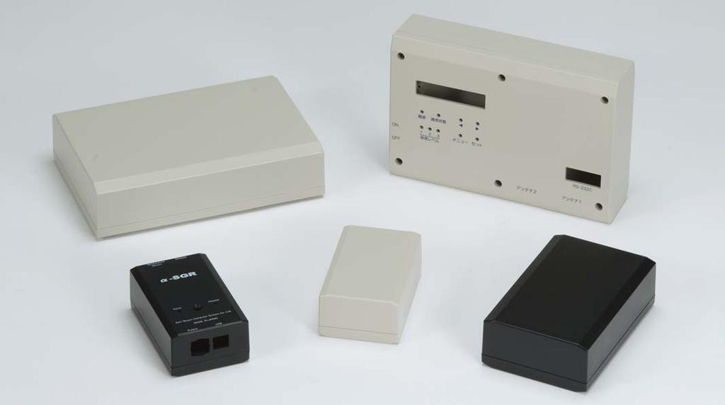 PR SERIES PR PLASTIC BOX FEATURE Neatry designed plastic box with corner taper angles.