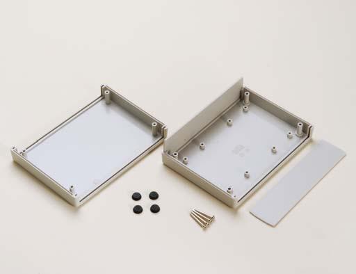 Black 3 Panel 2 ABS (UL94B) Light gray Black 4 Screw 4 M325 Tapping screw Nickel plate Black trivalent chromate 5 Rubber feet 4