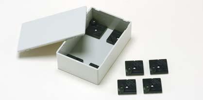 T-600T-700ASR SERIES T600 AESIVE SPACER FEATURE Adhere with double sided tape easy to mount PCB and mounting plate with it. ATTENTION Clean and degrease before adhere.