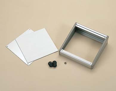 CF SERIES CF SLOPE ENCLOSURE FEATURE Very simple design box has 10 inclination. Both slide in panel and screwed panel can be used as front panel. Ref.