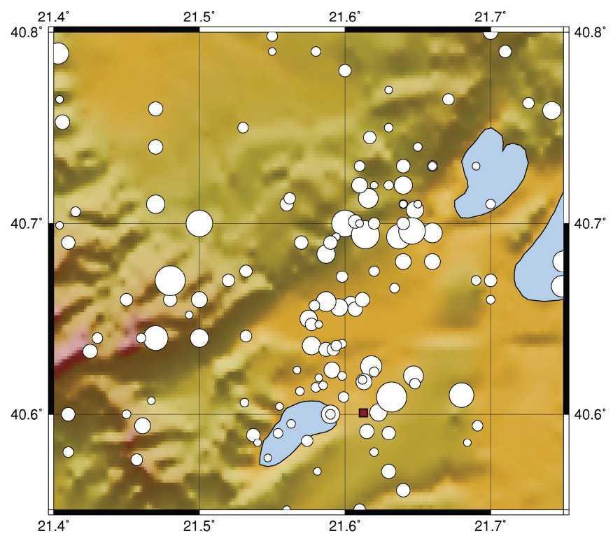 13 παρουσιάζονται τα δεδομένα για την περιοχή των Αναργύρων σχετικά με την πλήρη σεισμικότητα στην λεκάνη.
