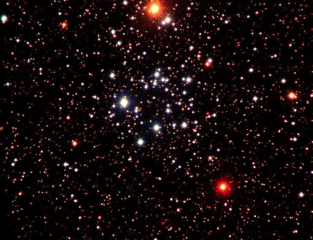 Χρώµα των άστρων Το Σχήµα 1 δείχνει το ανοιχτό σµήνος Μ50, όπου φαίνεται η µεγάλη ποικιλία των χρωµάτων των άστρων.
