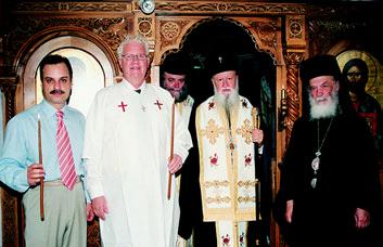 Στοκχόλμης, ὑπὸ τὴν καθοδήγησι τοῦ πνευματικοῦ του πατρὸς Θεοφιλεστάτου Επισκόπου Μακαριουπόλεως κ. Ιωάννου, Προϊσταμένου τῆς Ιεραποστολῆς τῆς Ιερᾶς Συνόδου τῶν Ενισταμένων στὴν Σουηδία.