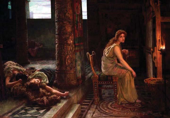 Μετά την απομάκρυνση των λιπαρών ουσιών έστειβαν τα υφάσματα, τα πατούσαν δηλαδή μέσα σε μεγάλες γούρνες προφανώς για αρκετή ώρα, ενώ έπειτα τα στέγνωναν σε βέργες που κρέμονταν από την οροφή.