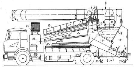 US3882800 Automotive unit for the collection and incineration of household or