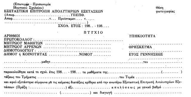 Η απόφαση αυτή να δημοσιευθεί στην Εφημερίδα της Κυβερνήσεως. Ν. 1566/1985 ΦΕΚ 167 τ.α Άρθρο 86 1.