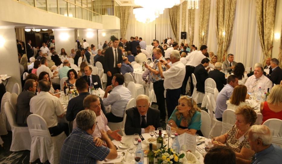 Άποψη απο το δείπνο στην αίθουσα, παρουσία του Προέδρου της Ελληνικής Δημοκρατίας.