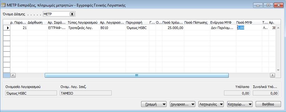 Σν ίδην κπνξεί λα γίλεη θαη κε δχν γξακκέο (κία γηα ηελ ρξέσζε θαη κία γηα ηελ πίζησζε)