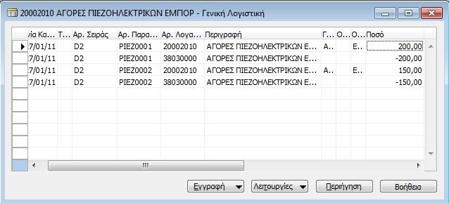 Σέινο, πεγαίλνληαο ζην Λνγηζηηθφ ρέδην ηεο επηρείξεζεο ζηελ θαξηέια ηνπ ινγαξηαζκνχ αγνξψλ