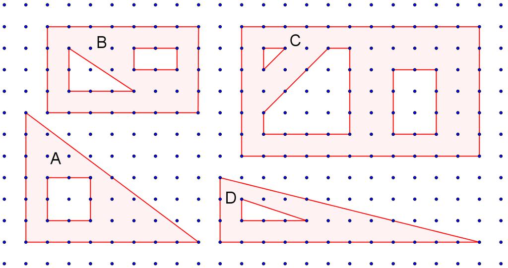 Naj bo p(p ) plo² ina mreºnega ve kotnika P in p(t ) plo² ina trikotnika T.