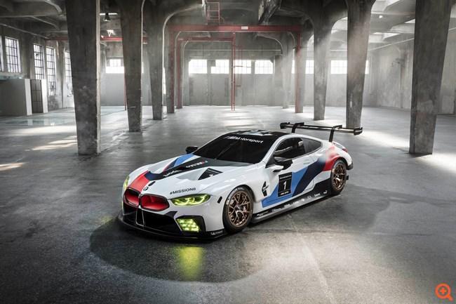 Nέα BMW M8 GTE Η BMW Motorsport παρουσίασε το νέο, κορυφαίο μοντέλο της για τη διεθνή αγωνιστική σκηνή GT στο Διεθνές Σαλόνι Αυτοκινήτου της Φρανκφούρτης: την BMW M8 GTE.