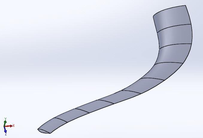 Η μορφή του καμπύλου φτερού φαίνεται στην παρακάτω εικόνα (εικόνα 5.48). Εικόνα 5.