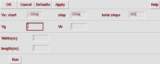 5 Περιγραφι «AC/DC source-drain symmetry test» Ειςάγονται τιμζσ ςτο Vx start stop *εικόνα 3-9+ *εικόνα