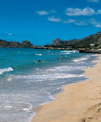 Νομος ΧανΙων Chania PREfecture Φαλάσαρνα Μία από τις διασημότερες παραλίες, η Φαλάσαρνα, βρίσκεται στο δυτικό άκρο