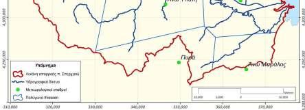 3 mm αντίστοιχα, ενώ τις μικρότερες τιμές του τις παίρνει τον Ιούνιο, τον Ιούλιο και τον Αύγουστο με 22.3 mm, 22.3 mm και 21.0 mm αντίστοιχα.