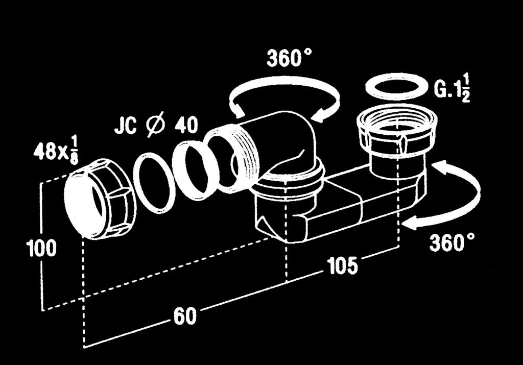 207), καπάκι Φ70 και ντίζα 650 mm (μεταλλικό σπείρωμα) V507 36.
