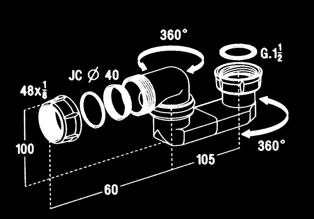 207), καπάκι Φ70 και ντίζα 650 mm (μεταλλικό σπείρωμα) V507 36.