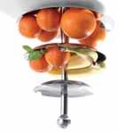 158 ΣΚΕΥΗ INOX διανεμητές φρούτων *27.11599 stand φρούτων, χρωμίου, με 6 γυάλινα μπολ 23 cm 2,5 lt 39x31x66 cm συσκ.: 1 182,50 27.33240 stand φρούτων, inox (25 φρούτα περιπου) 32 cm 53 cm συσκ.