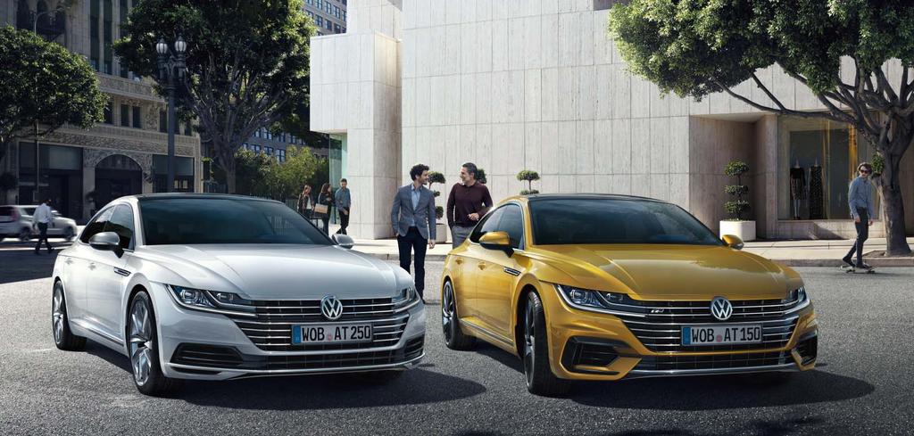 Σχεδίαση Arteon: 360 πάθους. Το νέο Arteon σας προσκαλεί να το απολαύσετε χάρη στο εντυπωσιακό εμπρός μέρος, τα παράθυρα χωρίς πλαίσιο, και τον αεροδυναμικό σχεδιασμό.