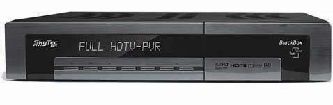 SkyTec Blackbox Ο Blackbox είναι η ναυαρχίδα των δεκτών της SkyTec και δέχεται 2 κατ επιλογή tuners plug n play, ενώ το µοντέλο που δοκιµάσαµε διέθετε ένα tuner DVB-S2 κι ένα DVB-T2, αποτελώντας έτσι