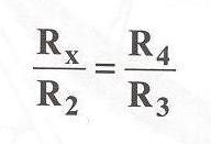Οι αντιστάσεις R2, R3, R4 είναι ίσες και η αντίσταση Rx είναι η μεταβλητή αντίσταση του αισθητήρα.