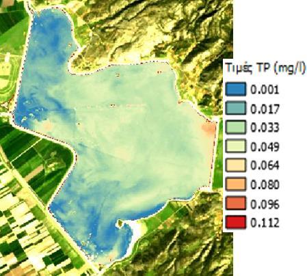 Μετέπειτα, κάθε εικόνα εισήχθηκε στο πρόγραμμα QGIS όπου και επιλέχθηκαν τα κατάλληλα εύρη τιμών ανά παράμετρο καθώς επίσης εφαρμόστηκαν οι κατάλληλες παλέτες