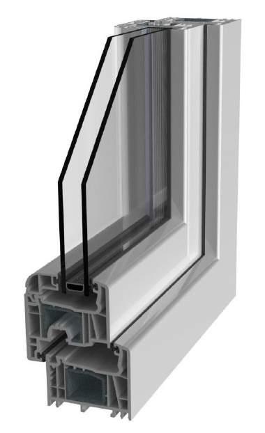 W/m 2 K PVC prozor sa trostrukim